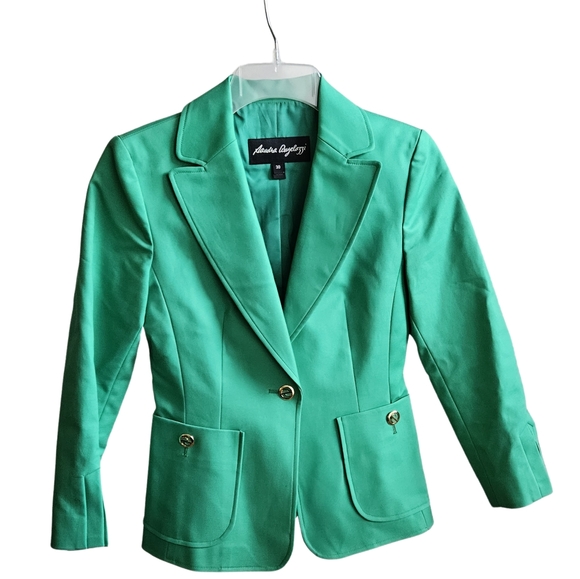 Sandra Angelozzi - Green suit - blazer - us size 0 - Picture 1 of 3